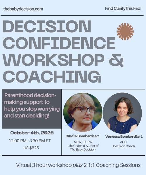 The Baby Decision Confidence Workshop and Coaching online - upcoming 2026 date